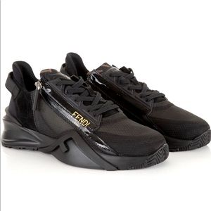 Fendi black flow sneakers size 11